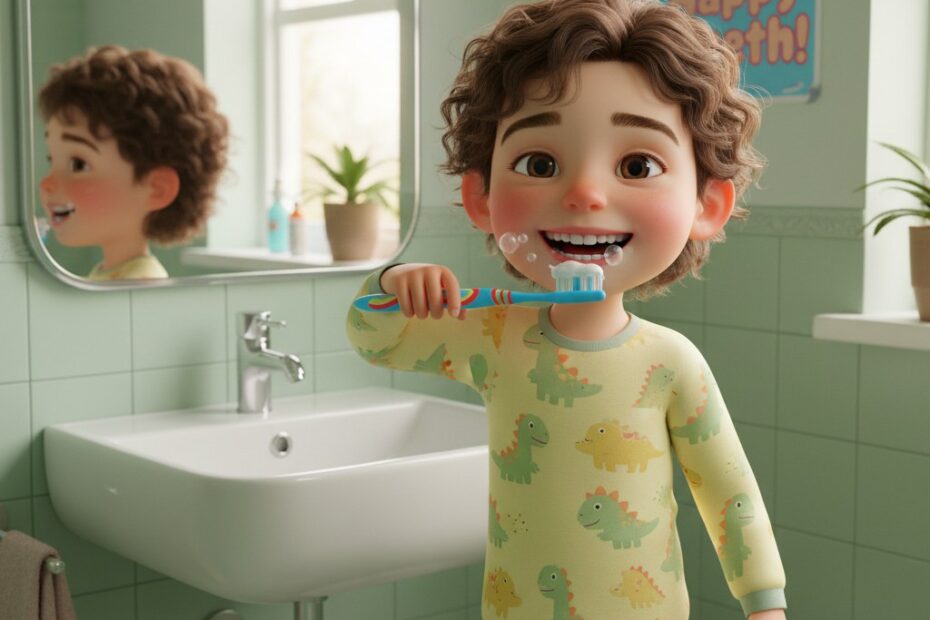 Как научить ребенка чистить зубы?